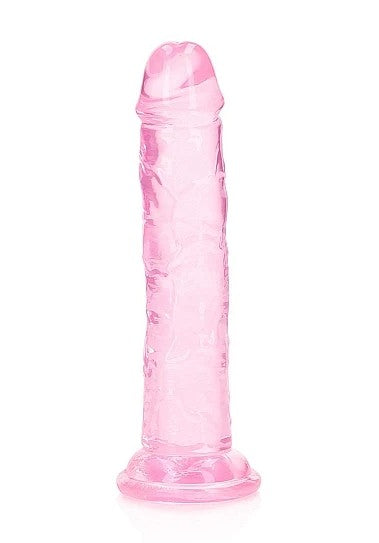 STRAIGHT REALISTIC DILDO WITH SUCTION CUP 6'' PINK