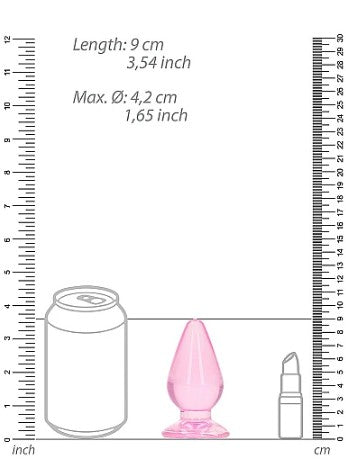 ANAL PLUG 3.5" PINK REALROCK