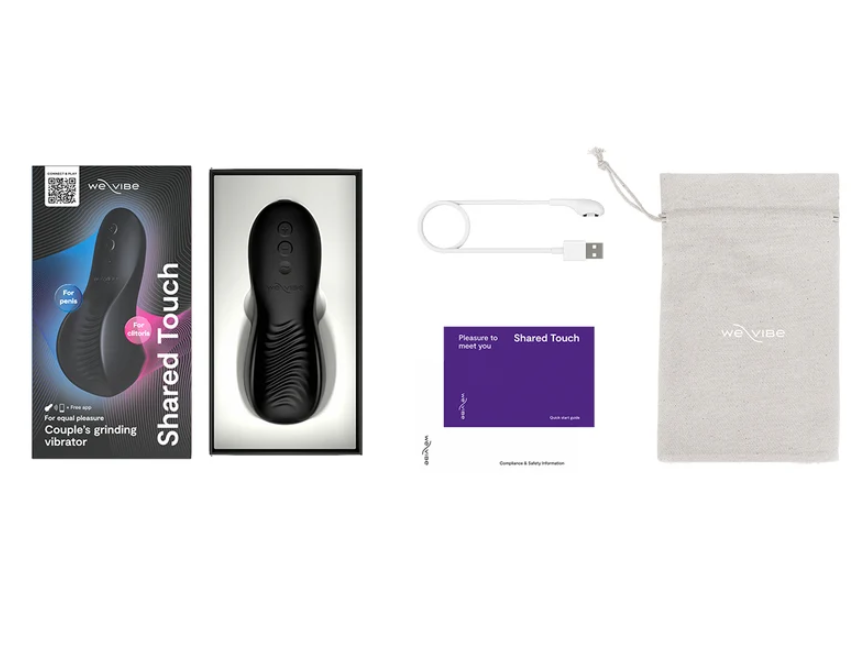 SHARED TOUCH - BLACK COUPLES GRINDING VIBRATOR - WE-VIBE