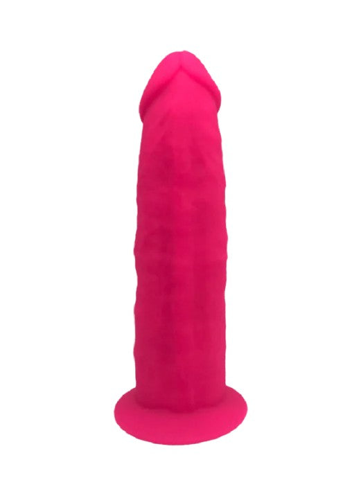 SILEXD - SILICONE DILDO - DUAL SENSITY 9'' MODEL 2 - PINK