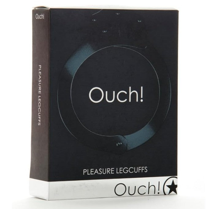 PLEASURE LEG CUFFS NOIR - OUCH!