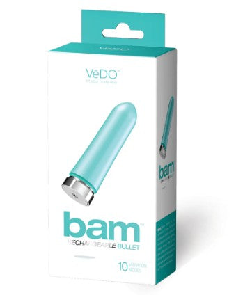 BAM RECHARGEABLE BULLET - TEASE ME TURQUOISE - VEDO