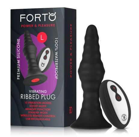 VIBRATING PLUG LARGE - NOIR - FORTO