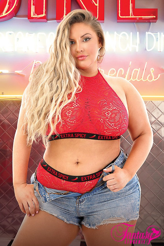 "EXTRA SPICY"ENSEMBLE 2PC QUEEN - FANTASY LINGERY