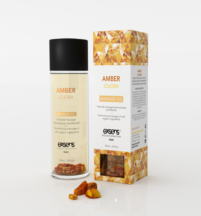 AMBER JOJOBA - ORGANIC MASSAGE OIL - 100 ML - EXSENS