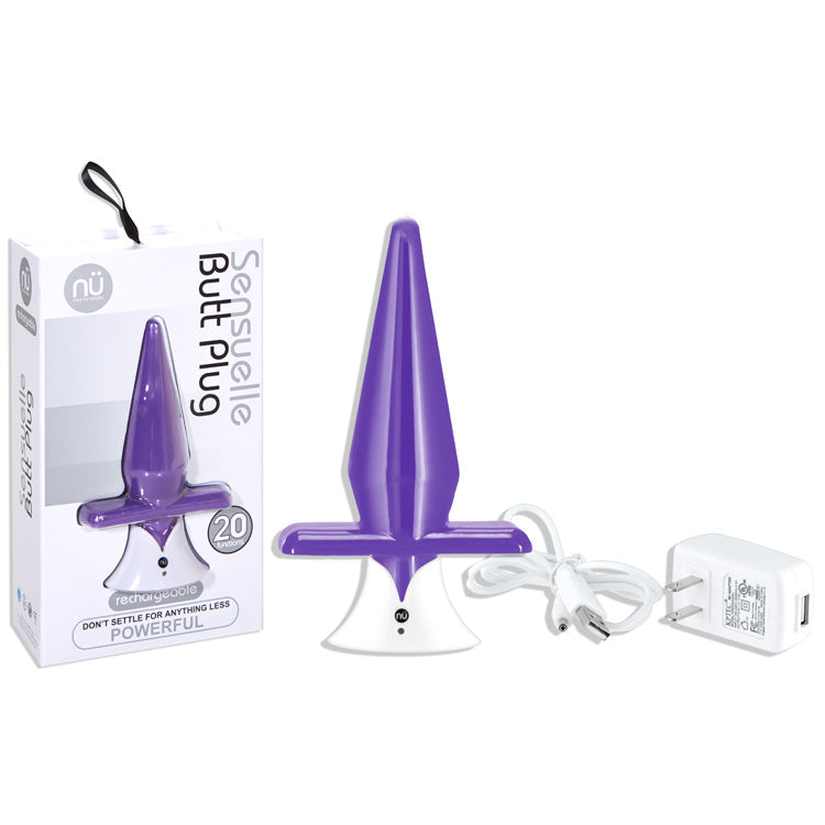 SENSUELLE BUTT PLUG MAUVE RECHARGEBLE