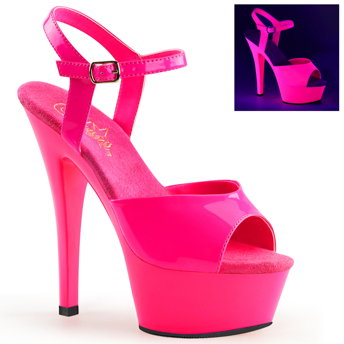 KISS-UV- PINK 6'' HEEL