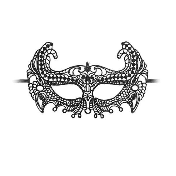 B&W - EMPRESS- LACE EYE MASK - OUCH!