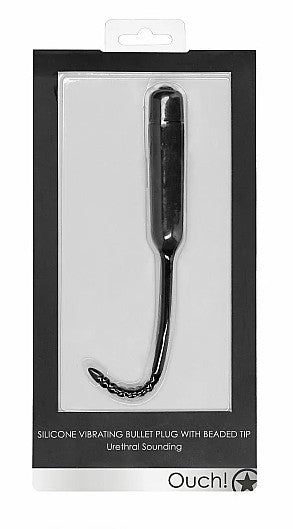 SONDE EN SILICONE VIBRANTE AVEC DES BILLES AU BOUT - OUCH!