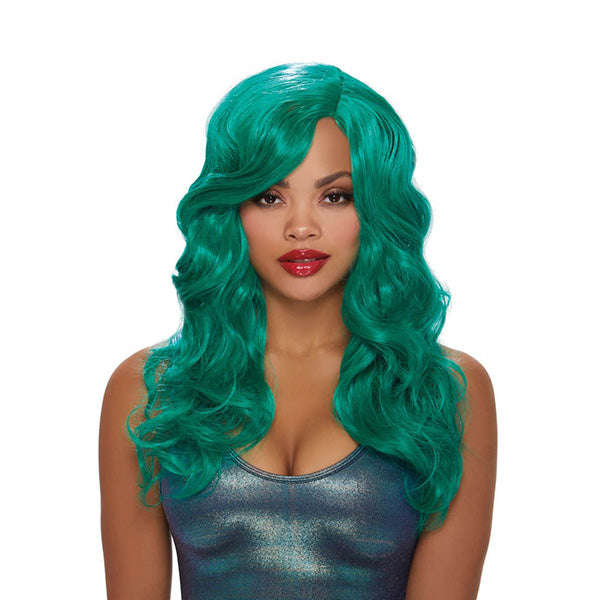 PERRUQUE DE SIRÈNE TURQUOISE - DREAMGIRL