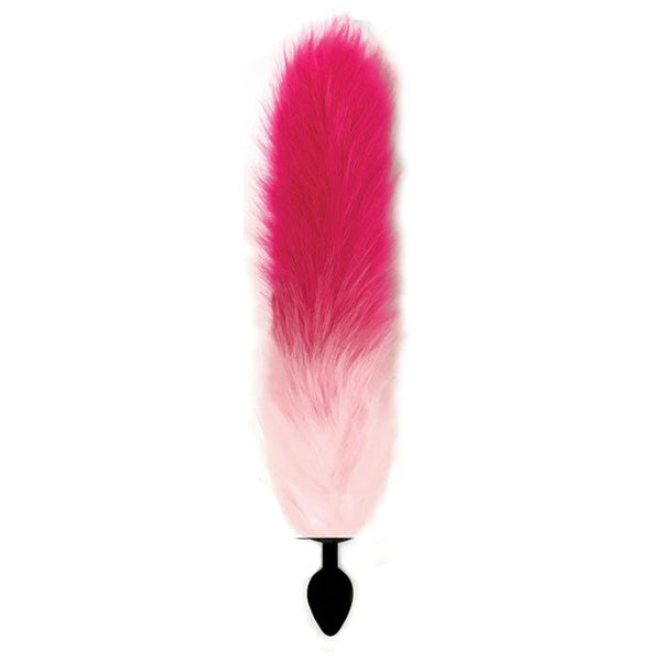 FOXY TAIL - SILICONE BUTT PLUG - ROSE