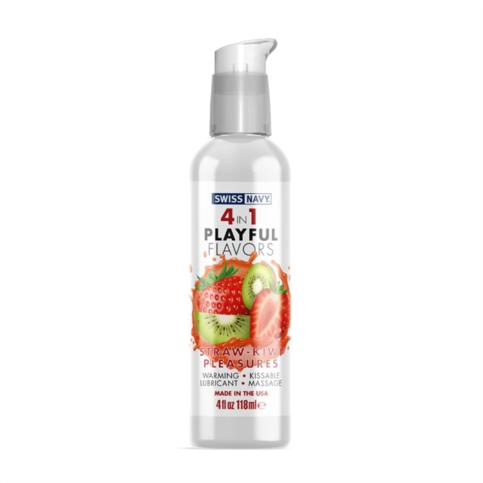 SWISS NAVY- 4 EN 1 FRAISE KIWI 4 OZ
