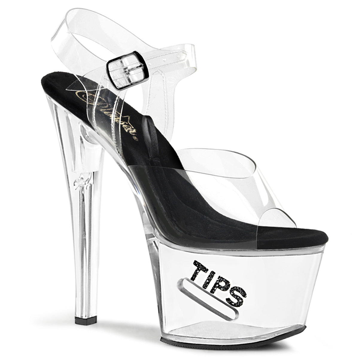 TIPJAR-708-5-CLEAR ANKLE-TIP BLACK