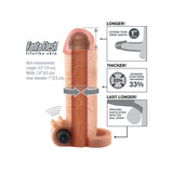 FX - VIBRATING REAL FEEL 1" EXT- PEAU