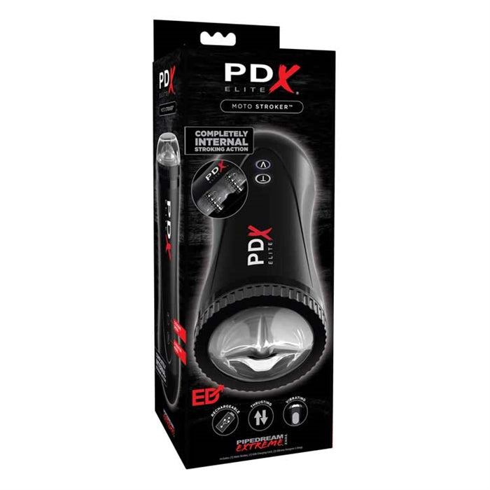 PDX ELITE MOTO STROCKER BLACK/CLEAR