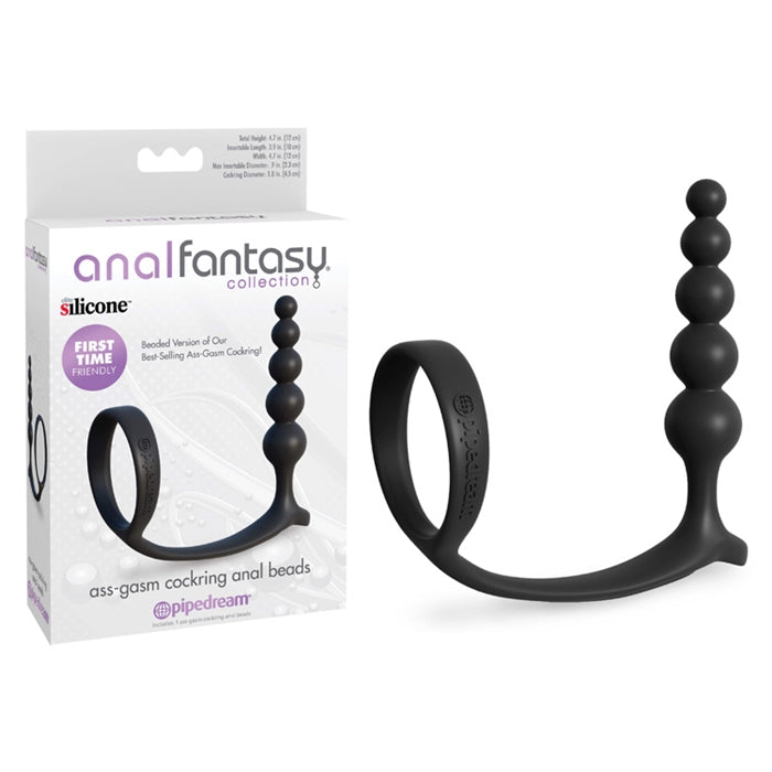ASS-GASM COCKRING ANAL BEADS - ANAL FANTASY