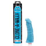 CLONE-A-WILLY BLUE GLOW IN THE DARK - SILICON