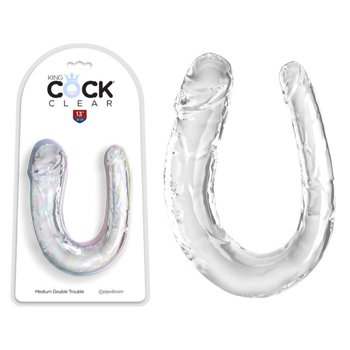 KING COCK - CLEAR MEDIUM DOUBLE TROUBLE