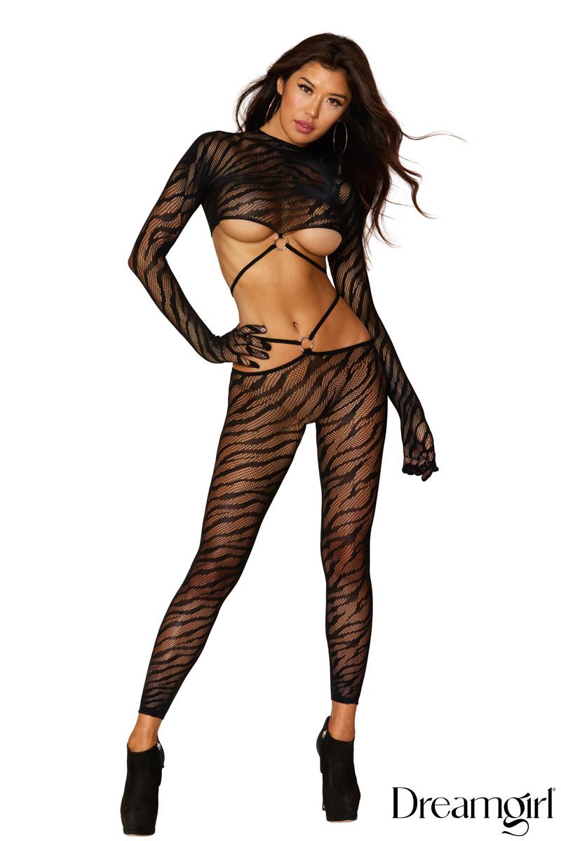BODYSTOCKING 2PC. ZEBRE- DREAMGIRL