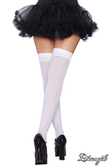 BAS AUX GENOUX BOUCLES - BLANC- DREAMGIRL