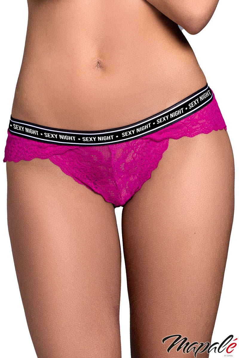 SATURDAY-FUCHSIA - CULOTTE EN DENTELLE - MAPALÉ