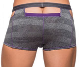 HEATHER HAZE CUTOUT SHORT