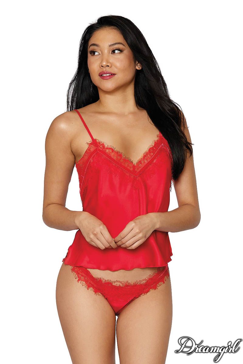 ENS.2PC SATIN ROUGE