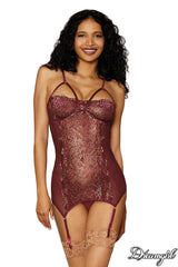 GUEPIERE SCINTILLANT ROUGE/OR