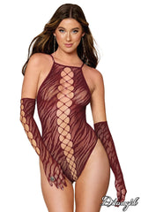 TEDDY ZEBRÉ & GANT BOURGOGNE - DREAMGIRL