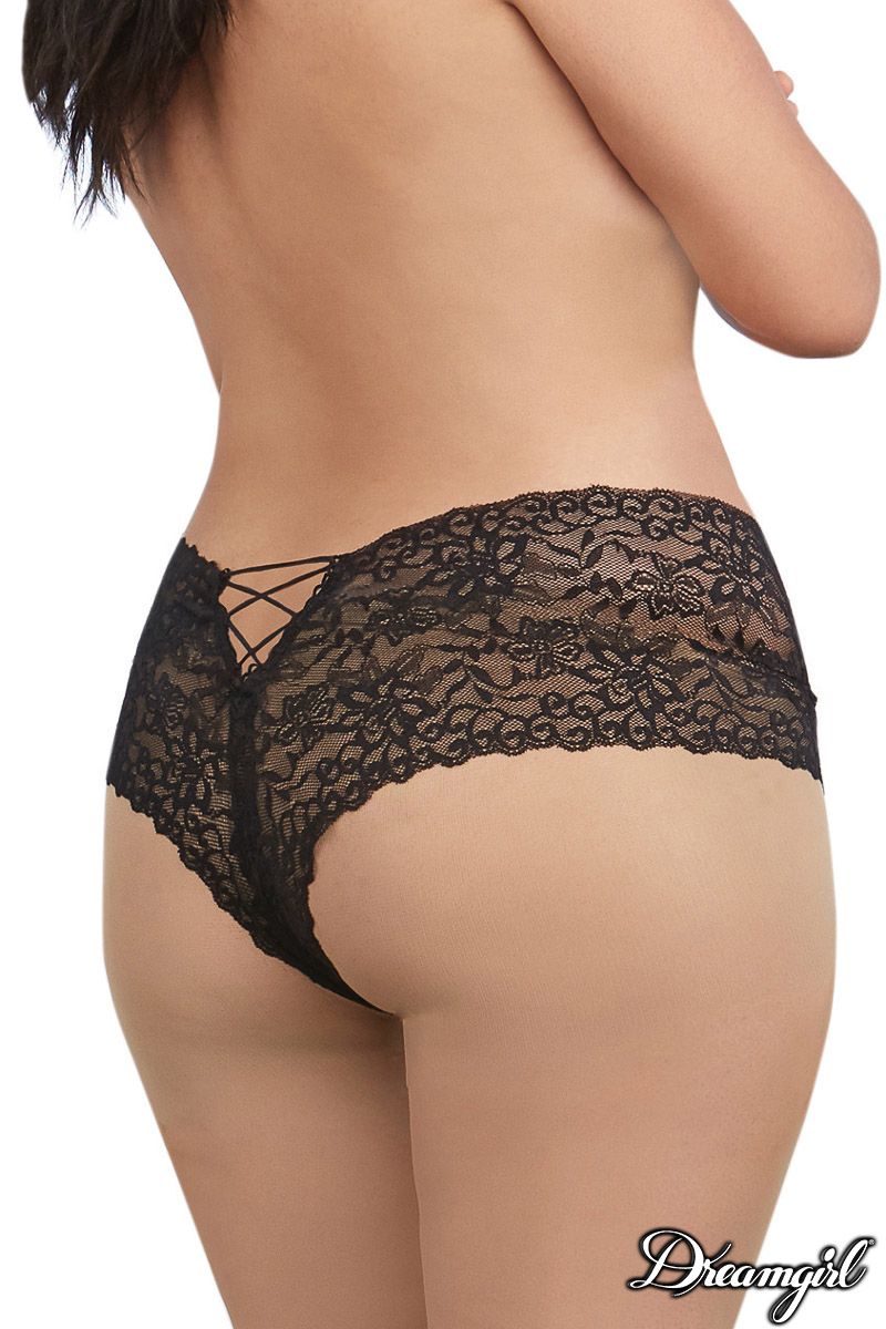 SHORT OUVERT À LACETS - QUEEN SIZE - DREAMGIRL -