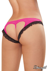 DG- CULOTTE EN MESH DOS EN COEUR
