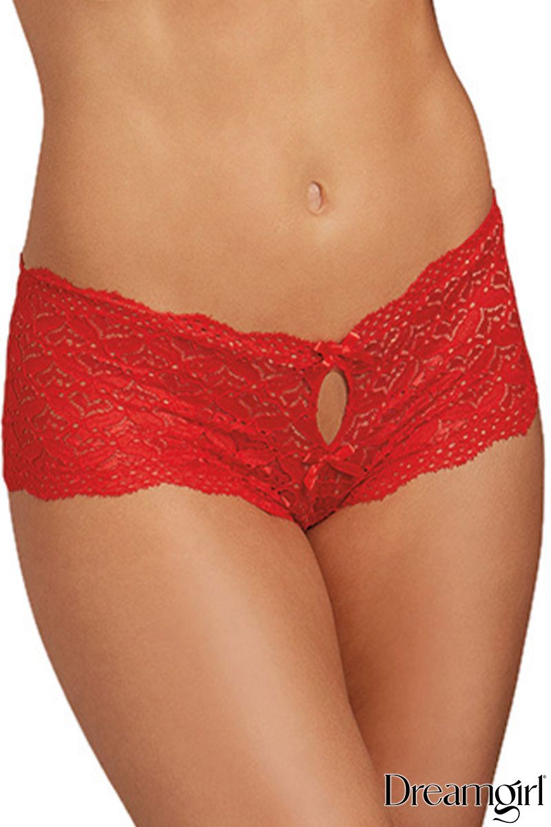 CULOTTE DENTELLE OUVERTE COEUR - DREAMGIRL