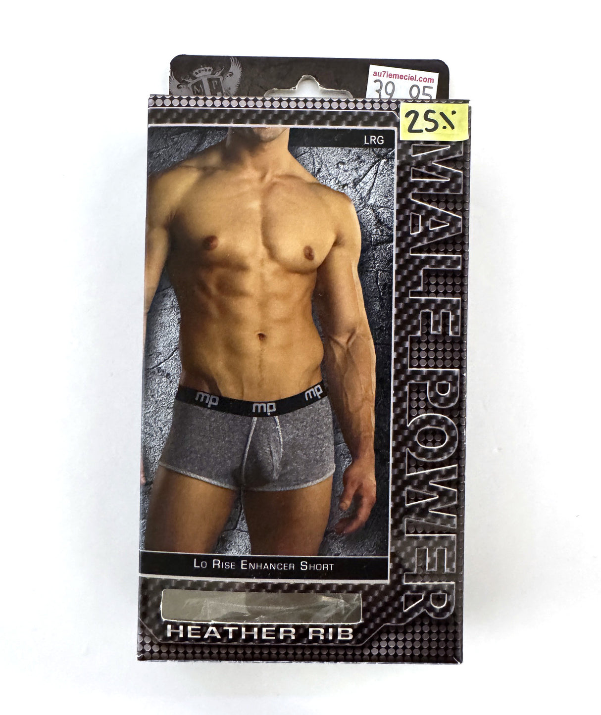HEATHER RIB ENH SHORT - SMALL - MALE POWER