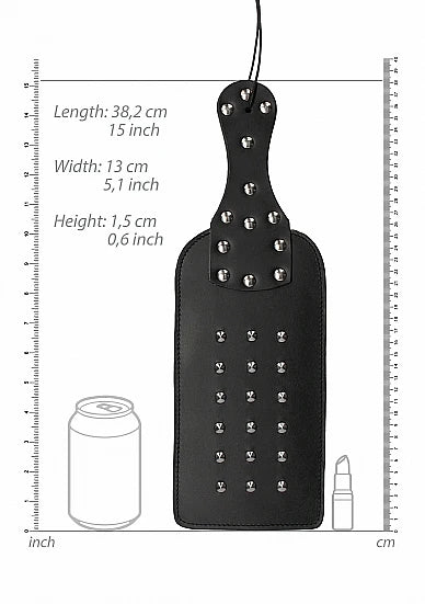 STUDDED PADDLE- BLACK