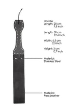PAIN - WOODEN HANDLE BELT WHIP SLAPPER LEATHER