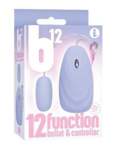 B12 BULLET - 12 FUNCTION BULLET AND REMOTE -  BABY BLUE