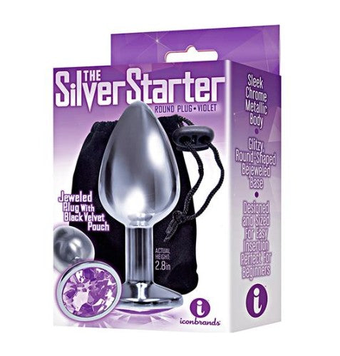 SILVER STARTER - ROUND VIOLET JEWEL