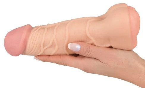 NATURE SKIN 2IN1 EXTENTION + MASTURBATOR ASS