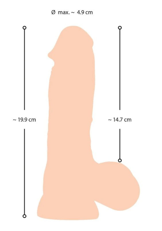 NATURE SKIN DILDO AVEC PEAU AMOVIBLE 20CM