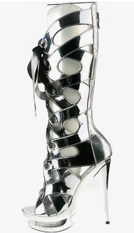 6''METALLIC CALF BOOT - ELLIE SHOES