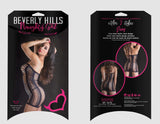 ROBE TUBE BANDE VERTICALE- NOIR - BEVERLY
