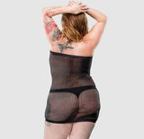 ROBE TUBE EN MESH -QUEEN-BEVERLY HILLS