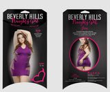 ROBE TUBE EN MESH - VIOLET- BEVERLY