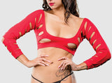 LEGGING GROS TROU- ROUGE-BEVERLY