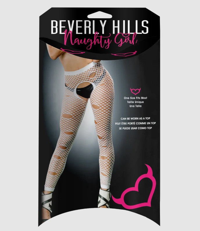 LEGGING TROU- BLANC-QUEEN- BEVERLY HILLS