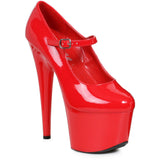 7 POUCES MARYJANE TALLON HAUT ROUGE ET NOIR- Ellie Shoes
