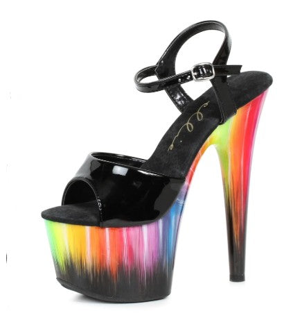 7 POUCES SANDALE ARC-EN-CIEL - Ellie Shoes