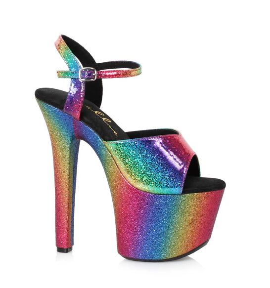 7 POUCES SANDALE MUTICOLORE - Ellie Shoes