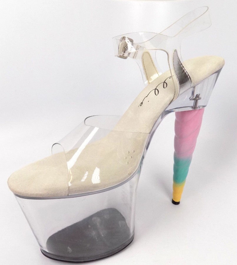 7''UNICORN HEEL PLATFORM SANDAL