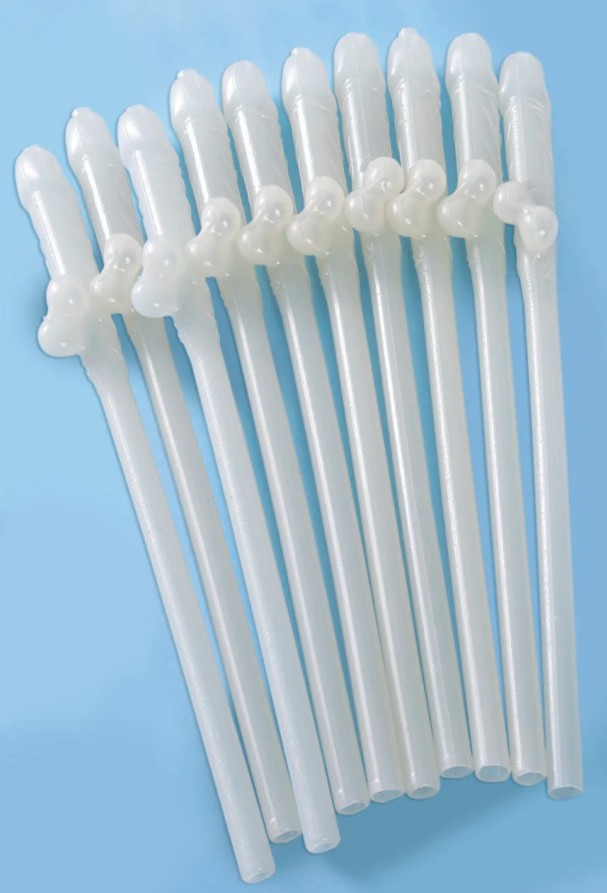 GLOW IN THE DARK MALE STRAWS